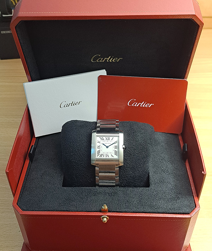 Midsize Cartier Tank Francaise Wristwatch Ref. WSTA0074